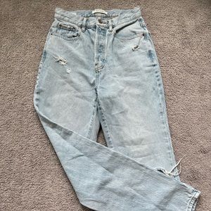 Pacsun High Rise Ripped Dad Jeans